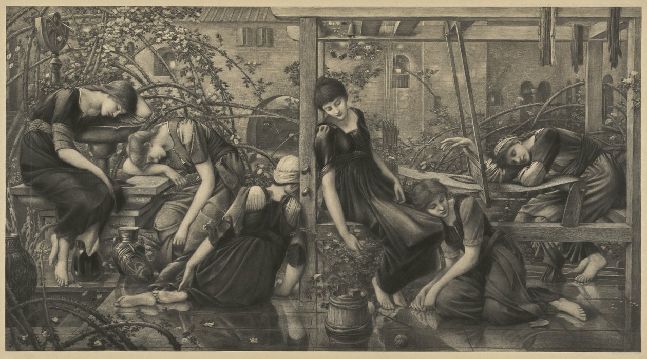 Der Gartenhof von Edward Coley Burne-Jones