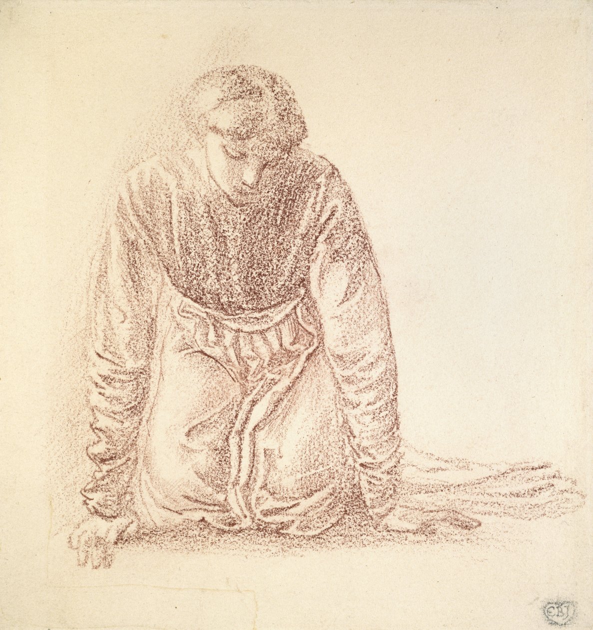 Kniende Figur einer Frau von Edward Burne-Jones