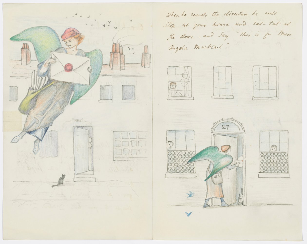 Brief an die Enkelin des Künstlers Angela Thirkell von Edward Burne Jones