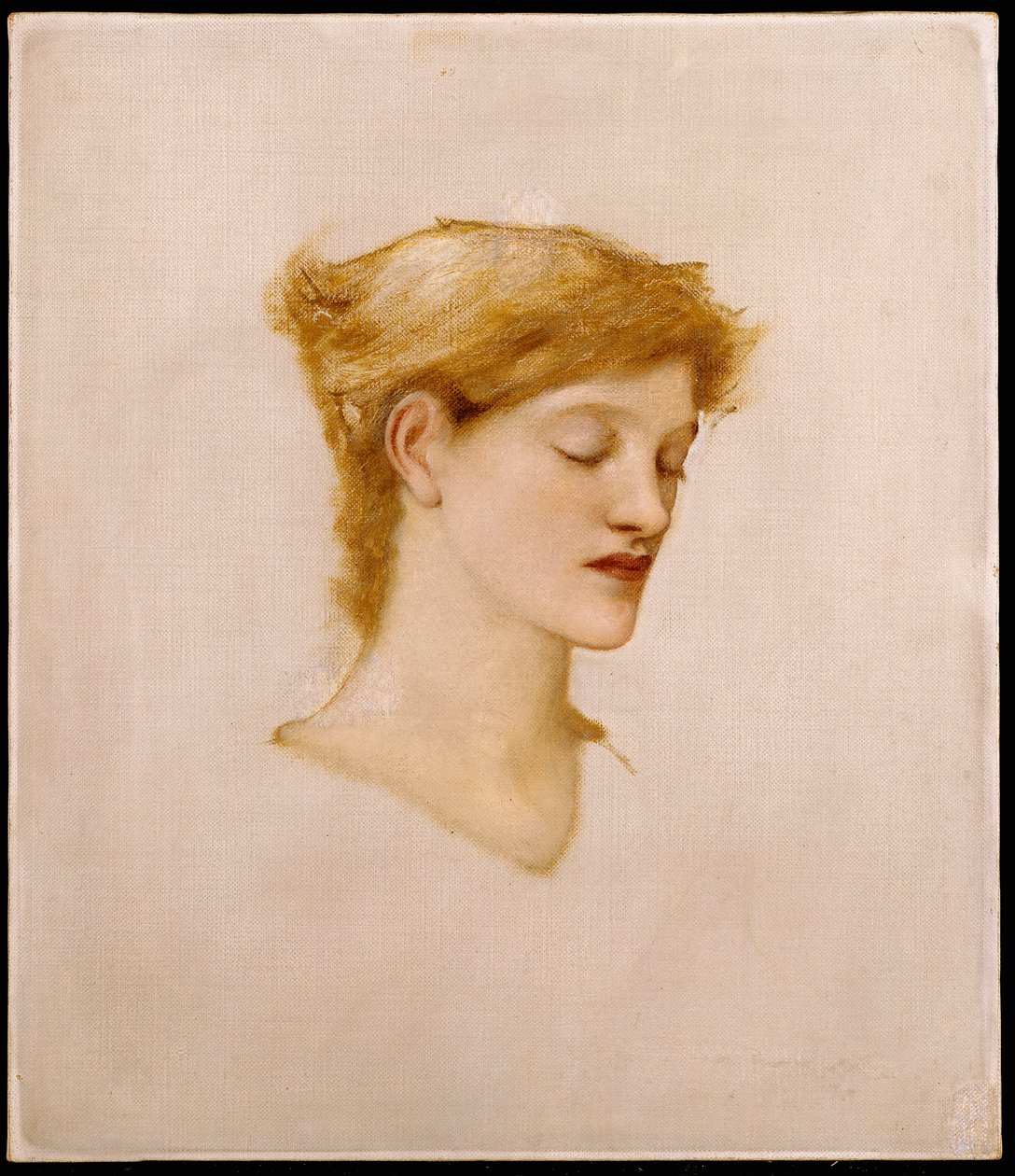 Der Kopf einer Frau von Edward Burne-Jones