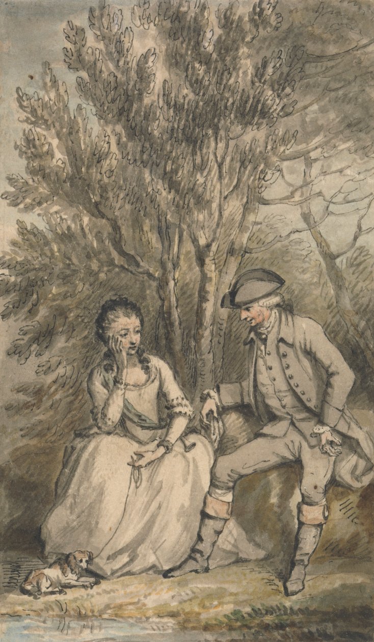 Illustration zu Eine sentimentale Reise: Episode: Maria und ihr Hund Sylvia von Edward Edwards