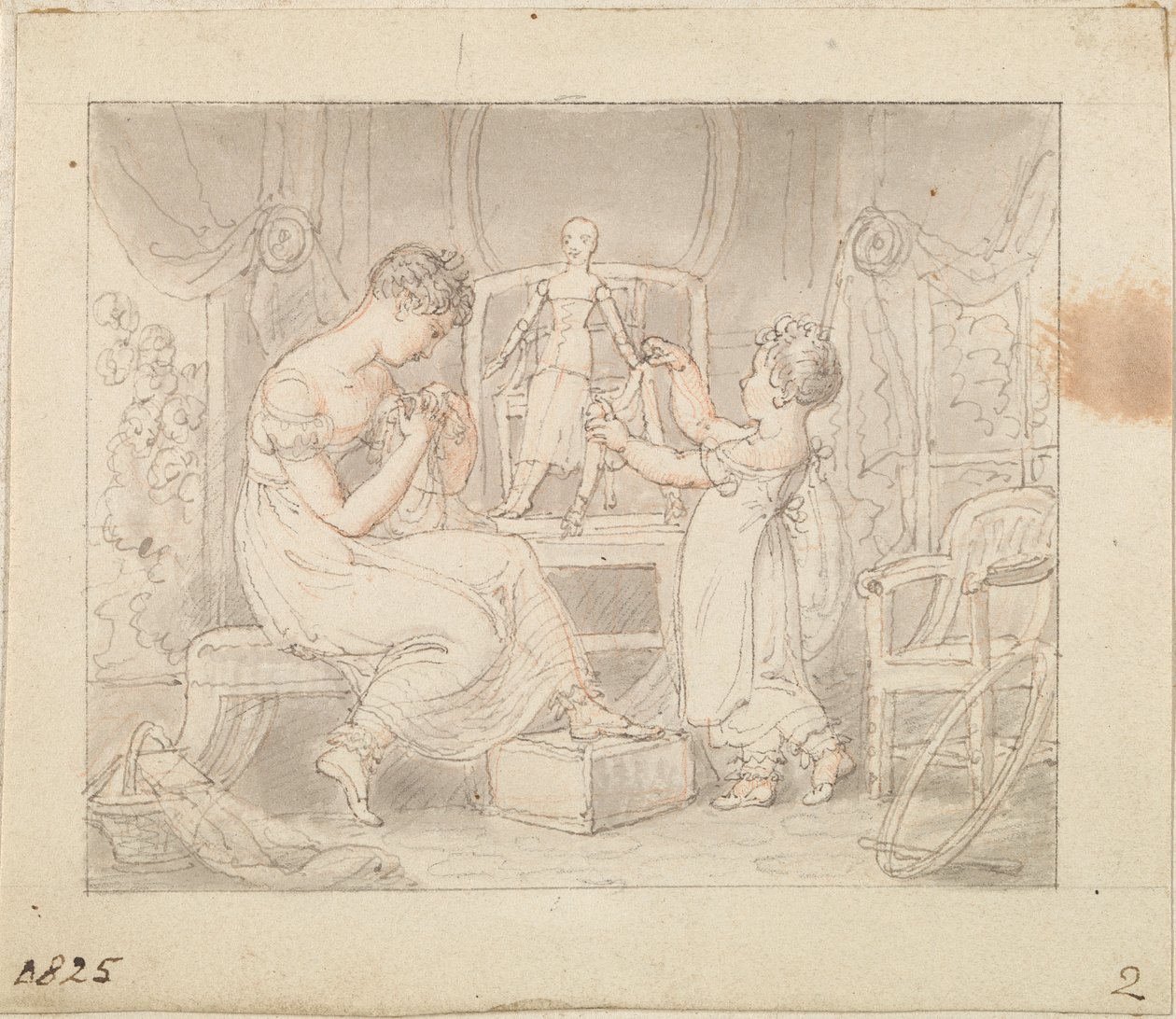 Illustration für Die neue Puppe: Nähen von Puppenkleidern von Edward Francis Burney