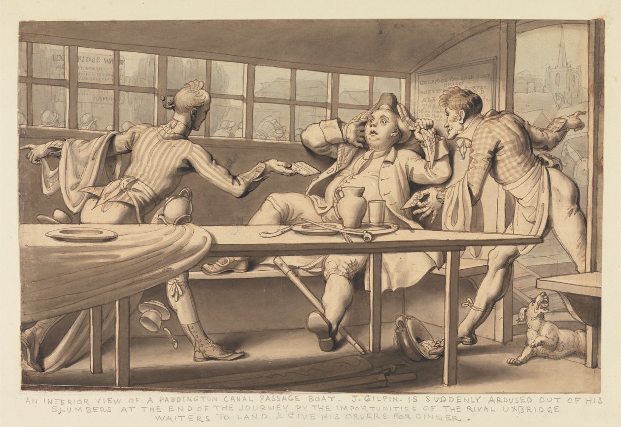 John Gilpin im Uxbridge-Passagierschiff von Edward Francis Burney