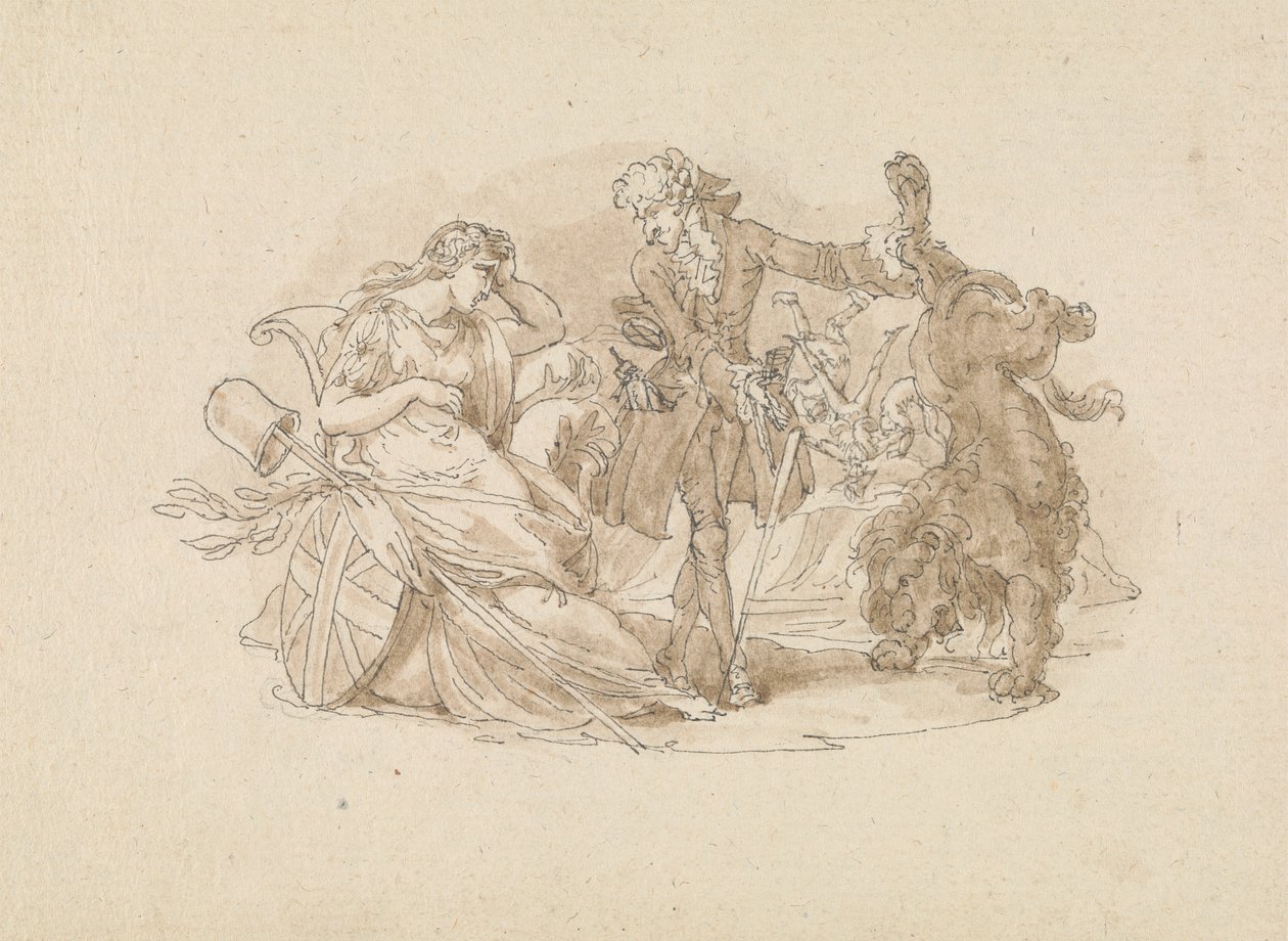 Theaterszene von Edward Francis Burney