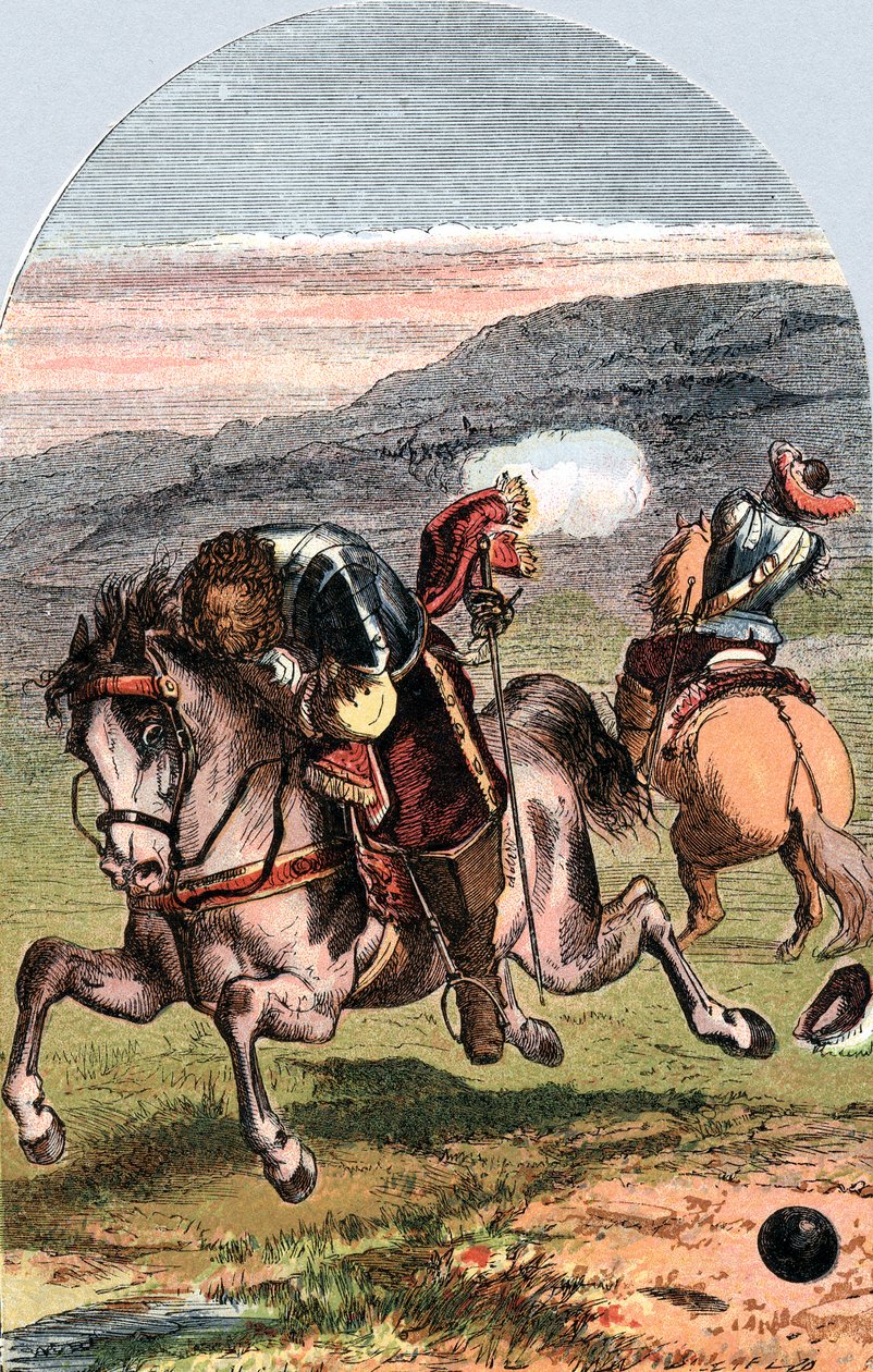Tod von Henri, Vicomte de Turenne, französischer Soldat, 1675 um 1870 von Edward Henry Corbould