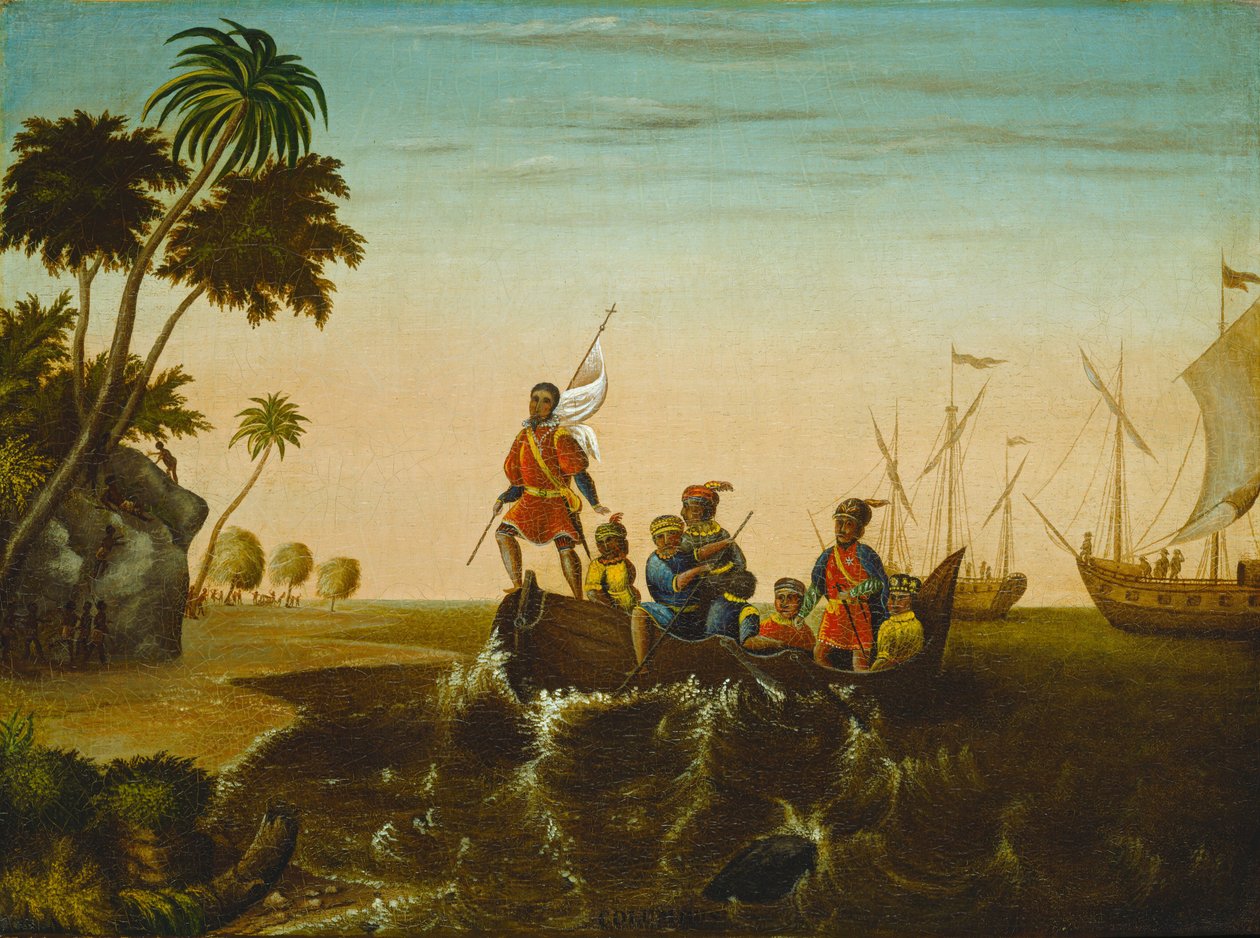 Die Landung des Kolumbus von Edward Hicks