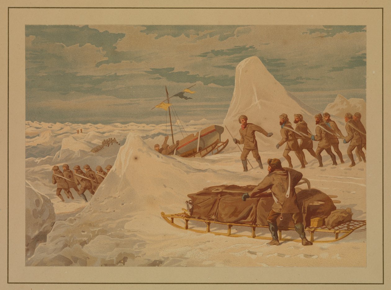 Polarskizzen. Auf dem nördlichen Marsch, 8. April von Edward Lawton Moss