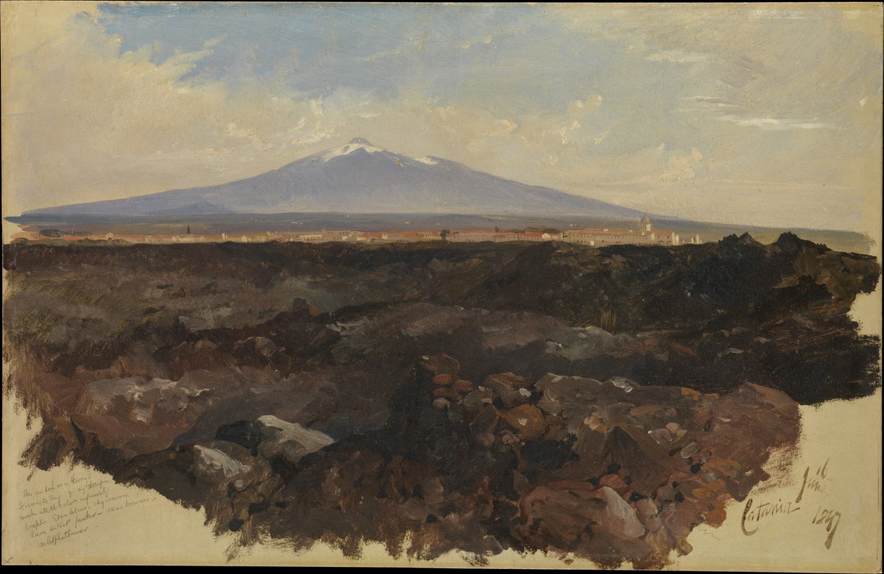 Catania und der Ätna von Edward Lear