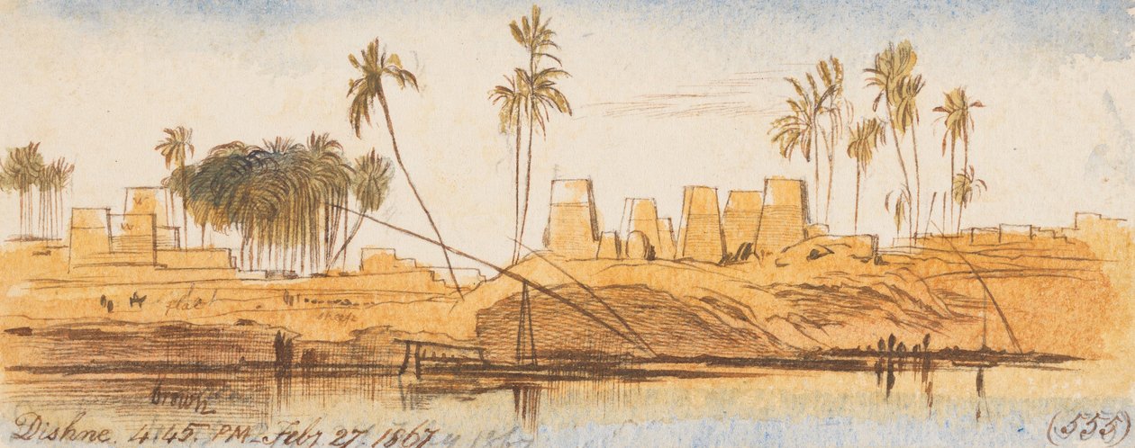 Dishne; 16:45 Uhr, 27. Feb. 1867 (555) von Edward Lear