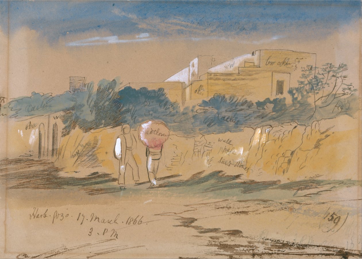 Hafen von Gozo von Edward Lear