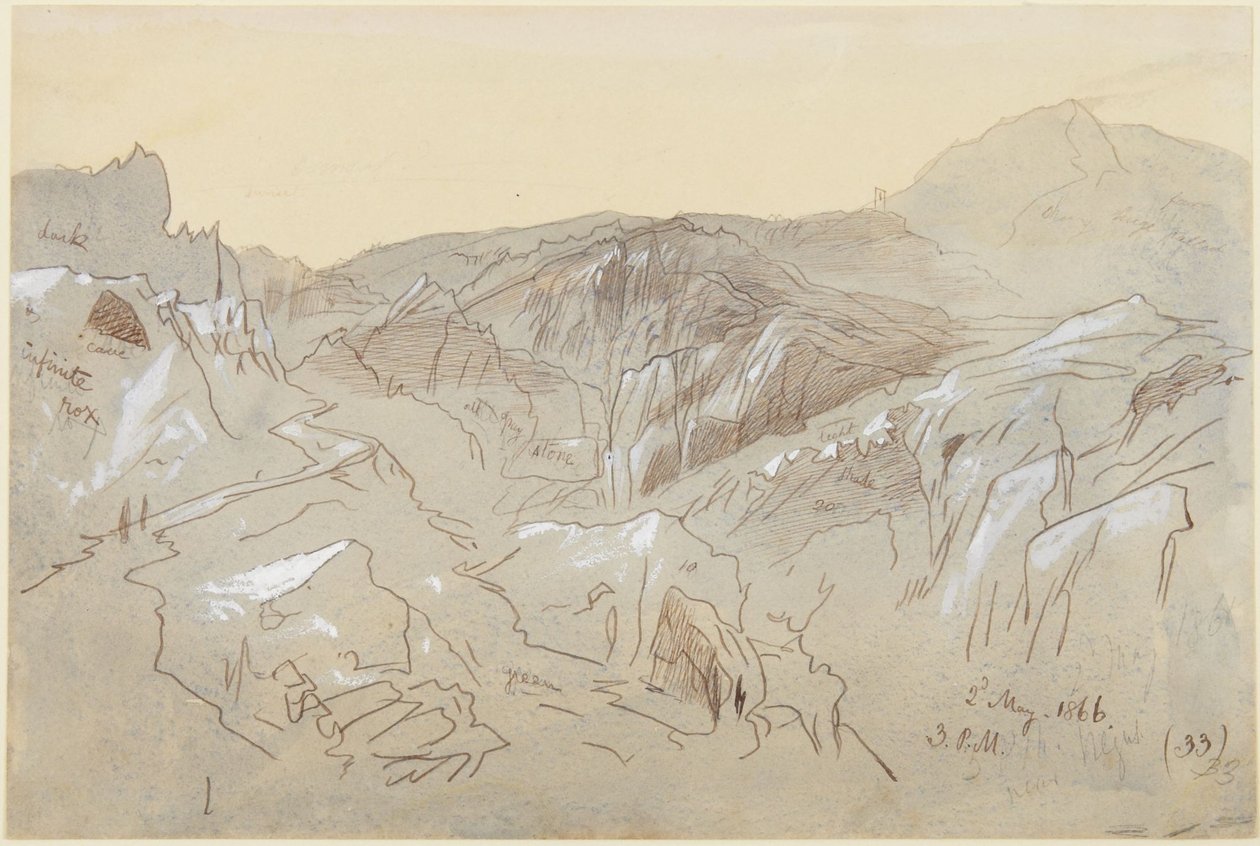 Berge in Dalmatien von Edward Lear