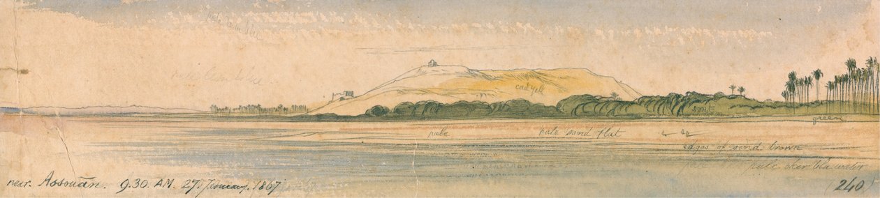 In der Nähe von Assouan von Edward Lear