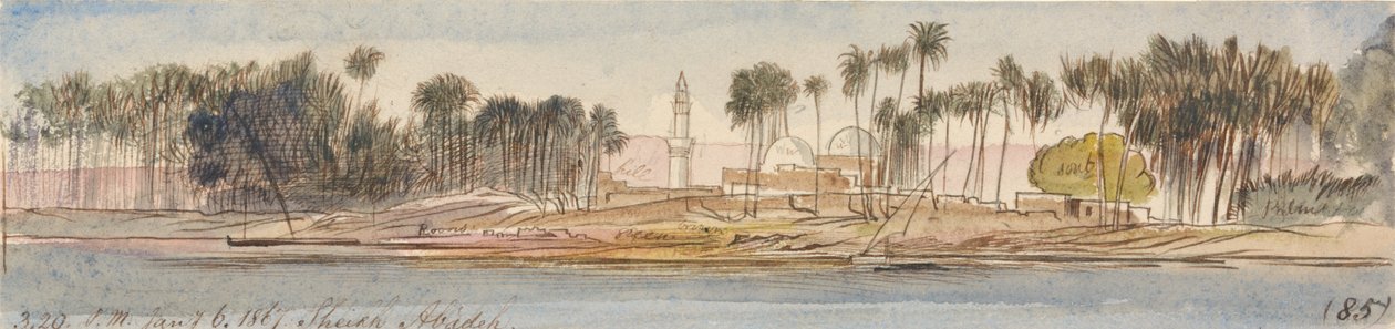 Sheikh Abadeh, 15:20 Uhr, 6. Januar 1867 von Edward Lear