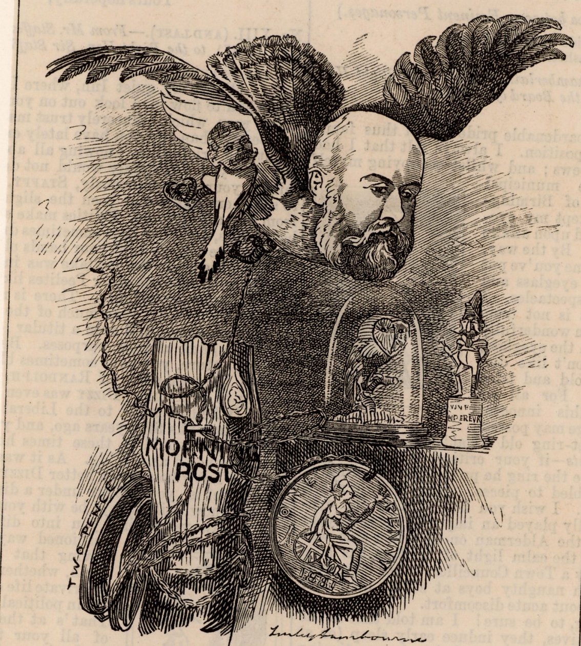 Algernon Borthwick, 1. Baron Glenesk (1830-1908) von Edward Linley Sambourne