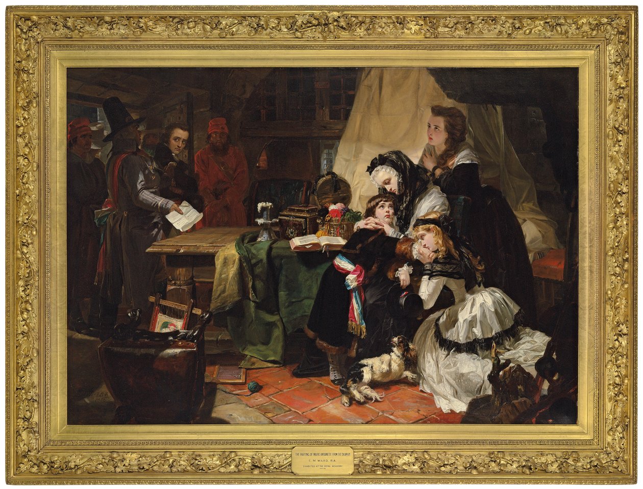 Der letzte Abschied von Marie Antoinette und ihrem Sohn, 1856 von Edward Matthew Ward