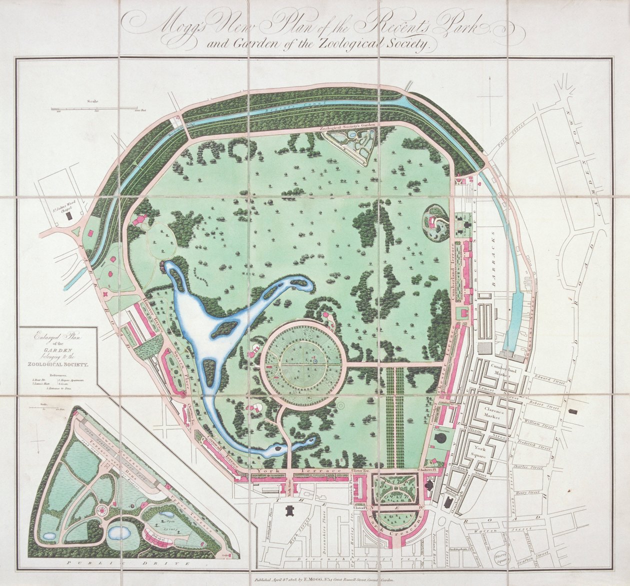Plan des Zoologischen Gartens, Regent