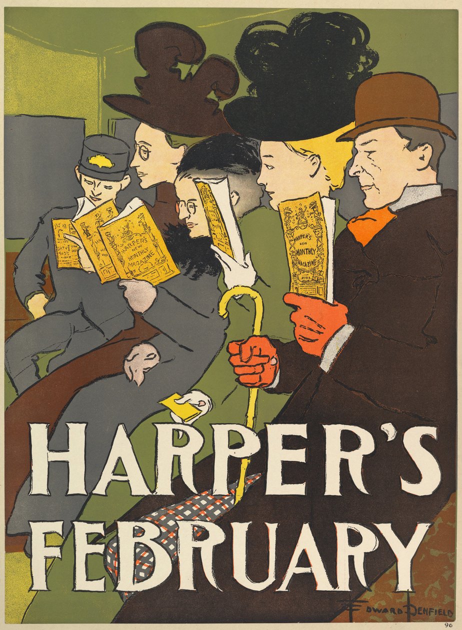 Harpers New Monthly Magazine, Februar 1896 von Edward Penfield