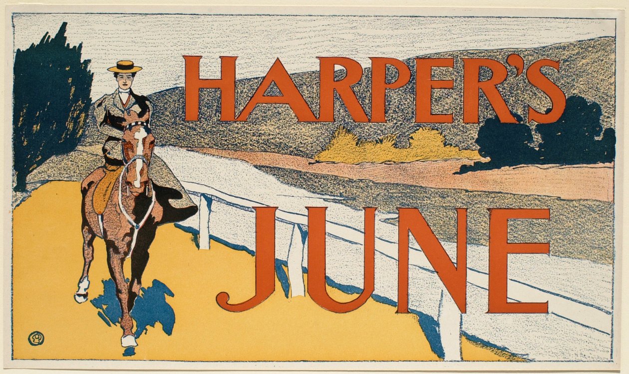 Frau zu Pferd, Juni Harper