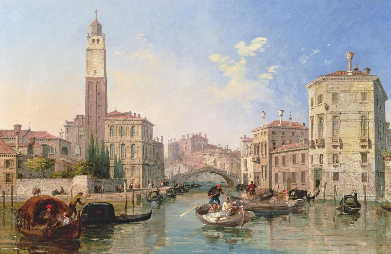 Canal Grande: San Geremia und der Eingang zum Canneregio von Edward Pritchett