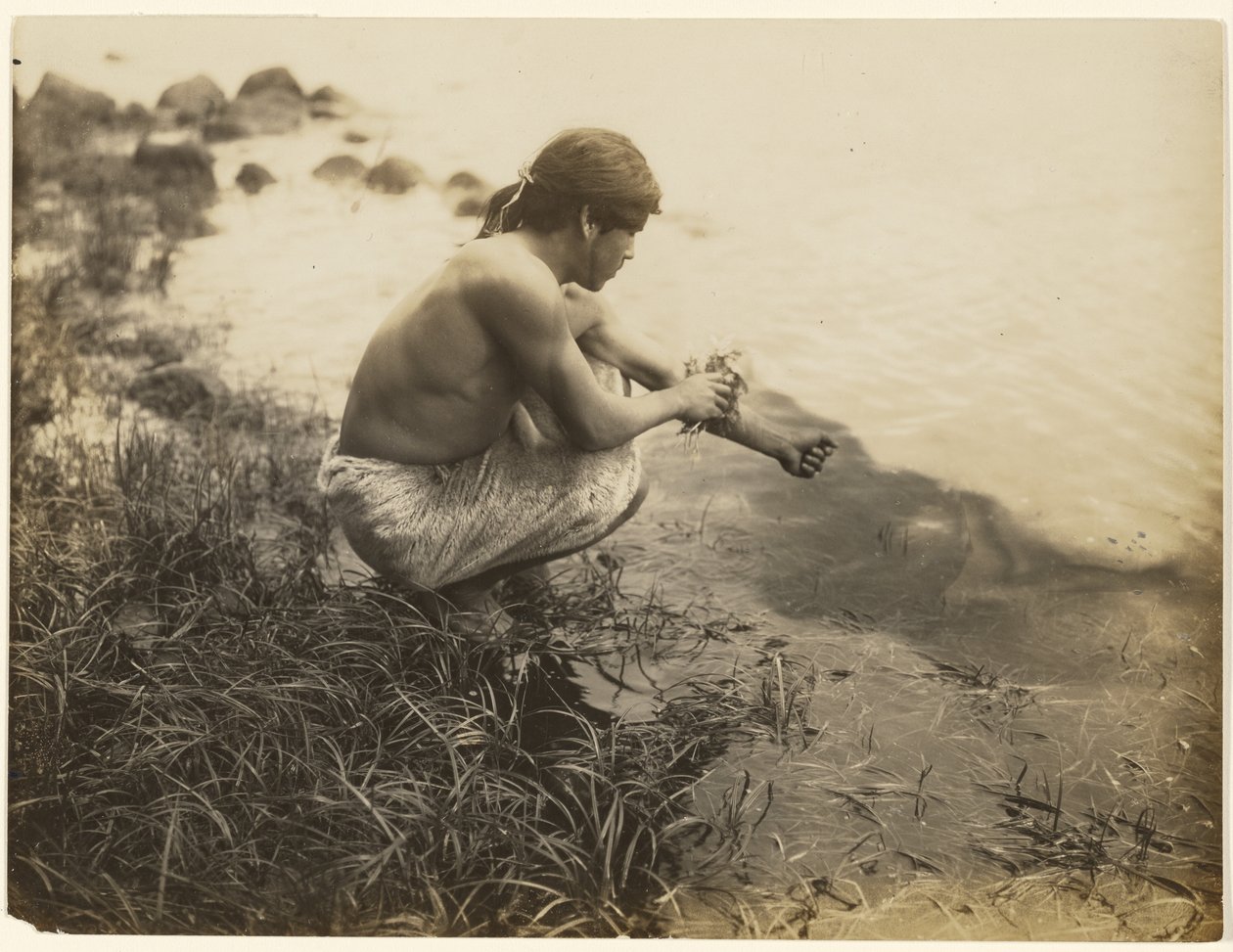 [Ich werde meinen Körper baden - Ich werde ihn von dem abscheulichen Ding reinigen] von Edward S. Curtis