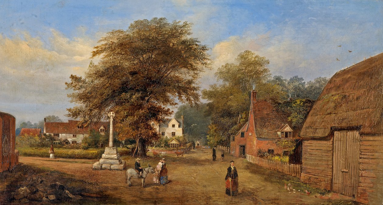 Hempsted Dorf, Gloucestershire, ca. 1880 von Edward Smith