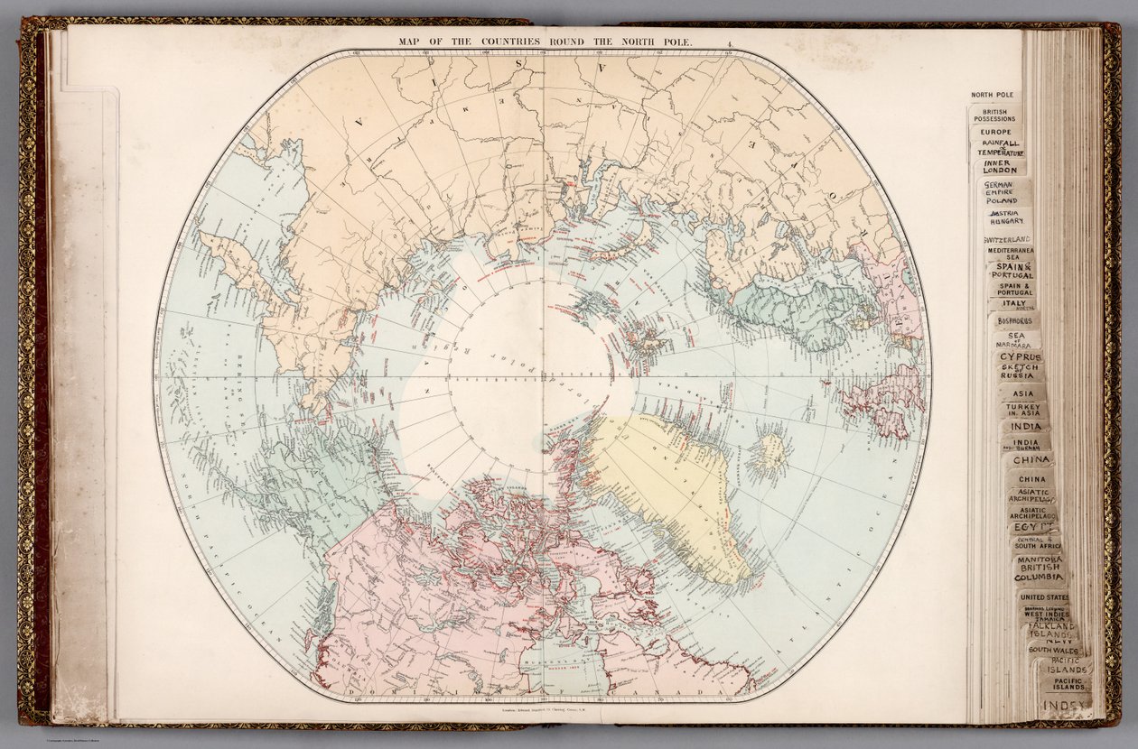 Londoner Atlas der universellen Geographie, 1887 von Edward Stanford