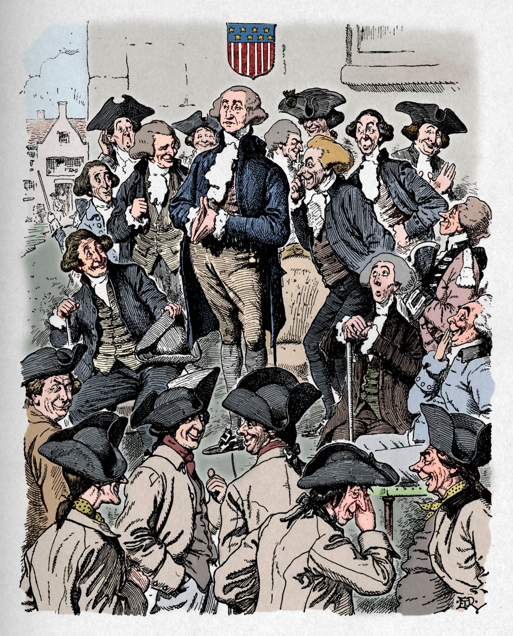 George Washington versucht zu lügen, ca. 1900 von Edward Tennyson Reed