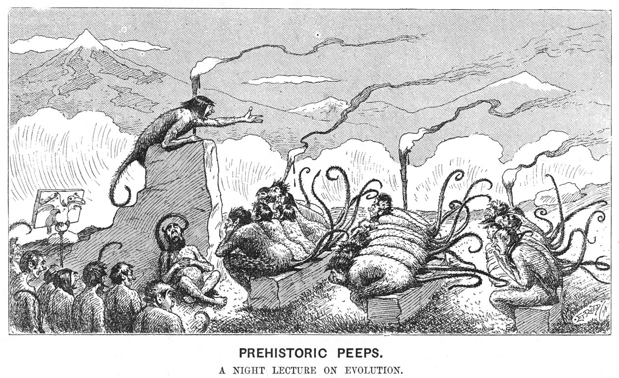 Prähistorische Einblicke: Ein Nachtvortrag über Evolution, 1894 von Edward Tennyson Reed