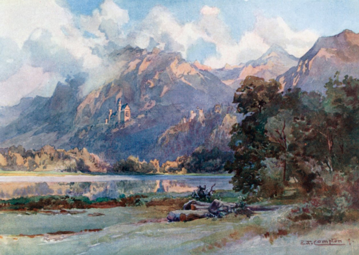 Neuschwanstein und Hohenschwangau von Edward Theodore Compton