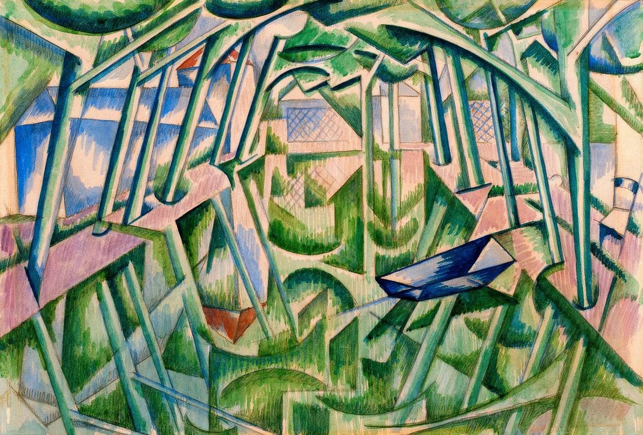 Reflexionen im Wasser von Edward Wadsworth