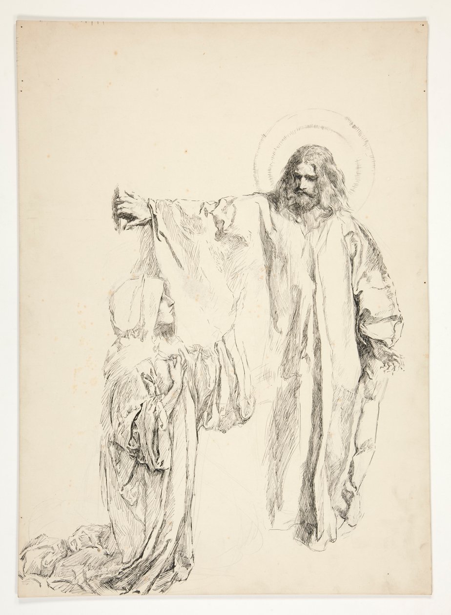 Christus und Maria Magdalena von Edwin Austin Abbey