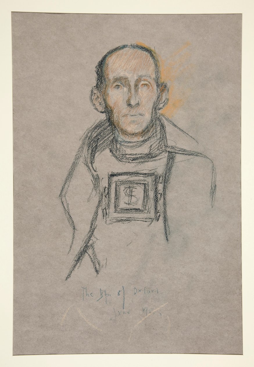 Kopf und Schultern, Krönungsporträt von Edward VII von Edwin Austin Abbey