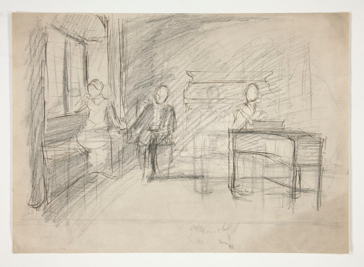 Studie für ein altes Lied von Edwin Austin Abbey