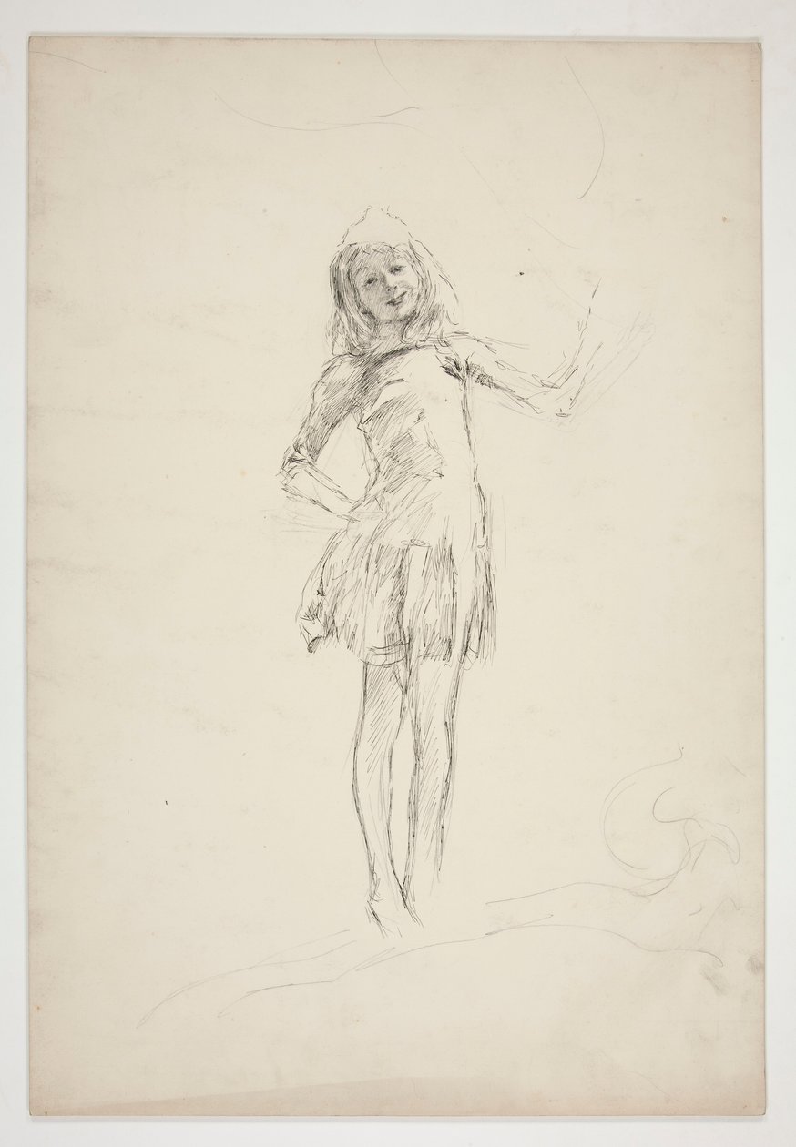 Studie für Puck, aus Ein Sommernachtstraum von Edwin Austin Abbey