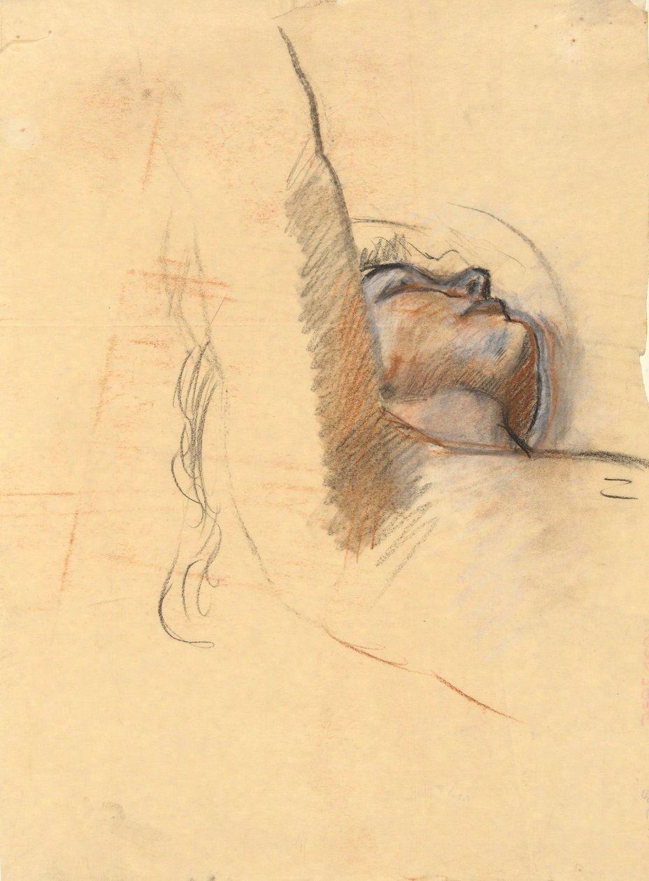 Studie für Der Geist des Lichts - Wanddekoration im State Capitol Building in Harrisburg, Pennsylvania, 1902-1911 (vollendet von John Singer Sargent) von Edwin Austin Abbey