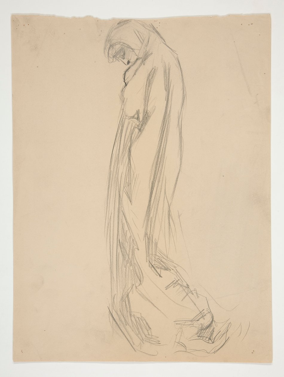 Studie für Figur von 22 Uhr von Edwin Austin Abbey