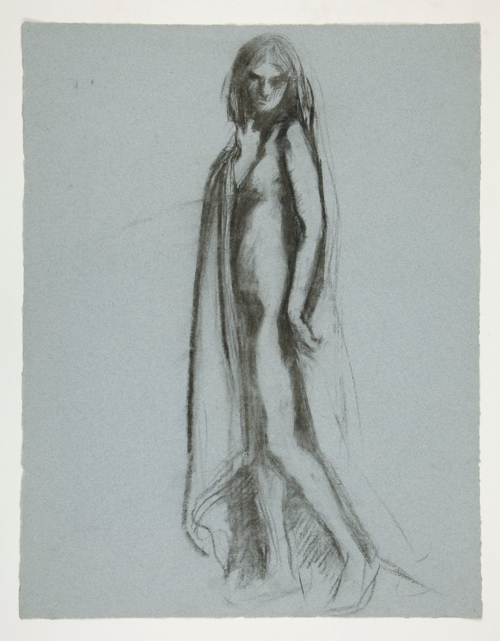 Studie für die Figur von 19 Uhr von Edwin Austin Abbey