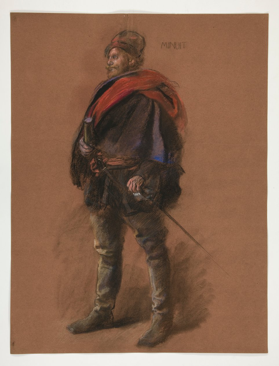 Studie für die Figur von Captain Peter Minuit von Edwin Austin Abbey