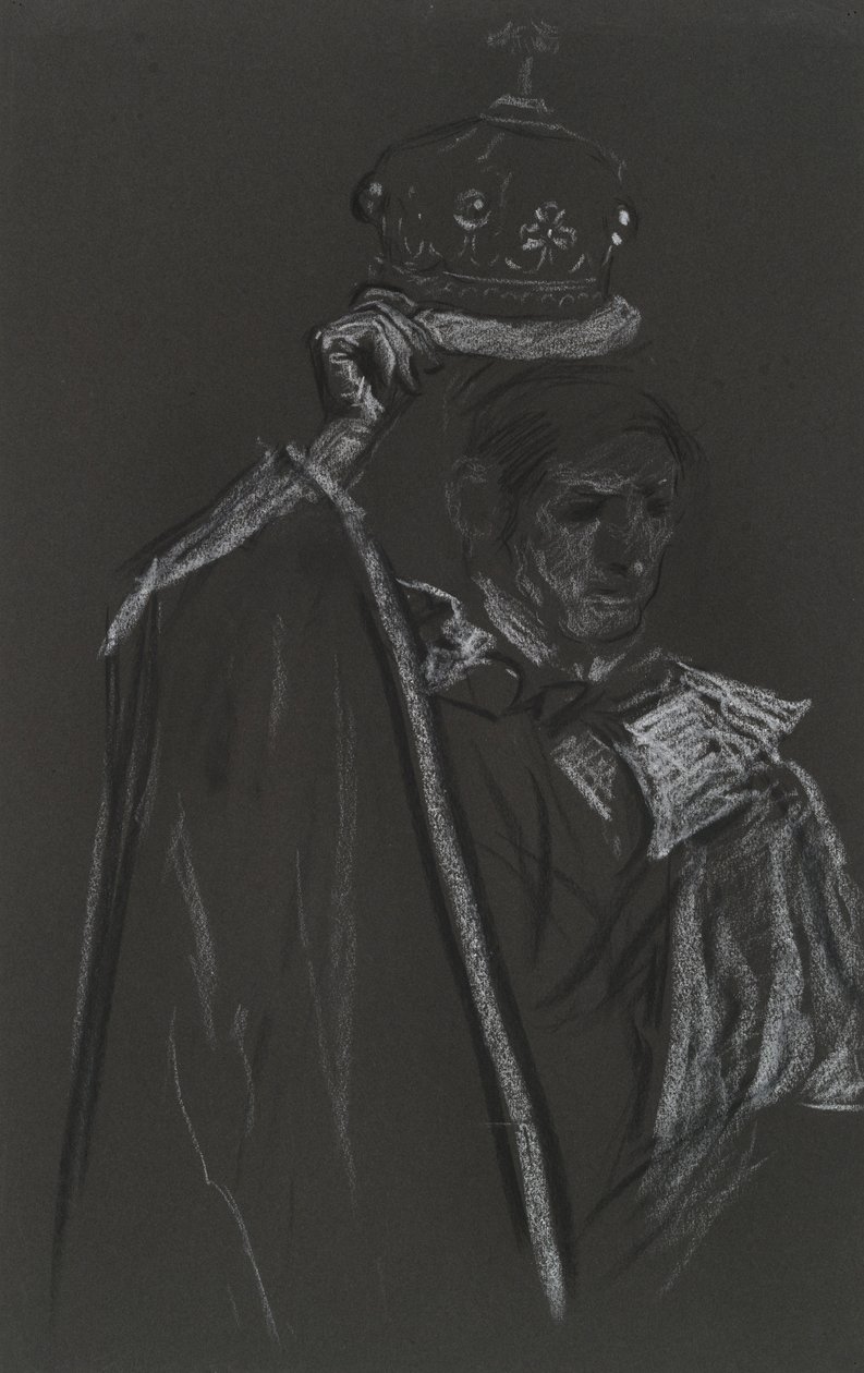 Studie eines Peers für die Krönung von Edward VII. von Edwin Austin Abbey