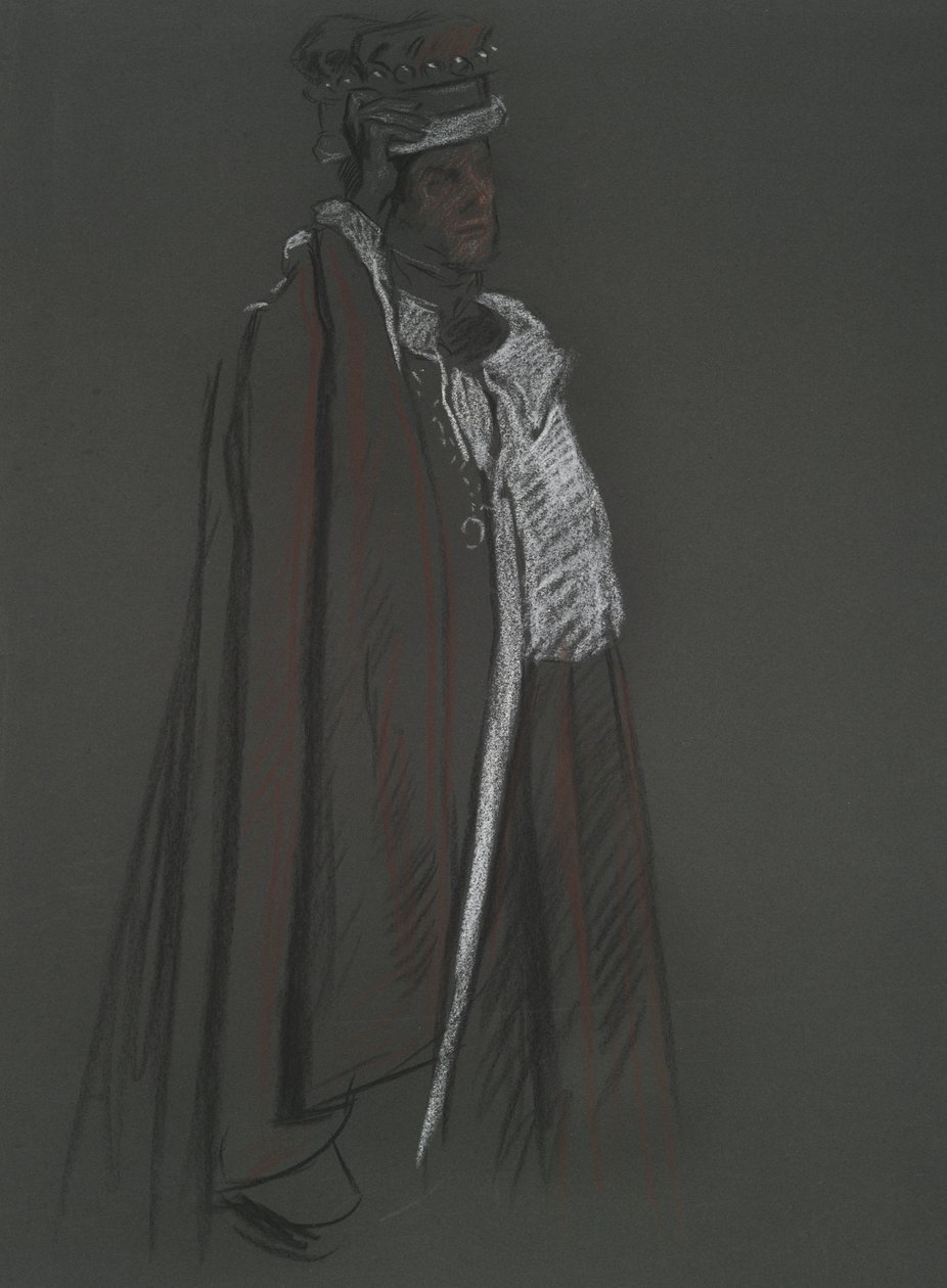 Studie eines Peers für die Krönung von Edward VII von Edwin Austin Abbey