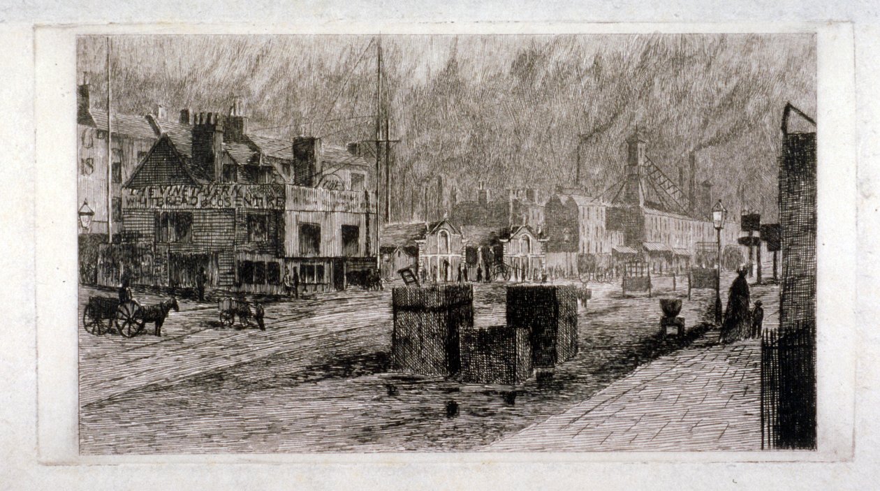 Vine Tavern, Mile End Road, Stepney, London, 1871 von Edwin Edwards