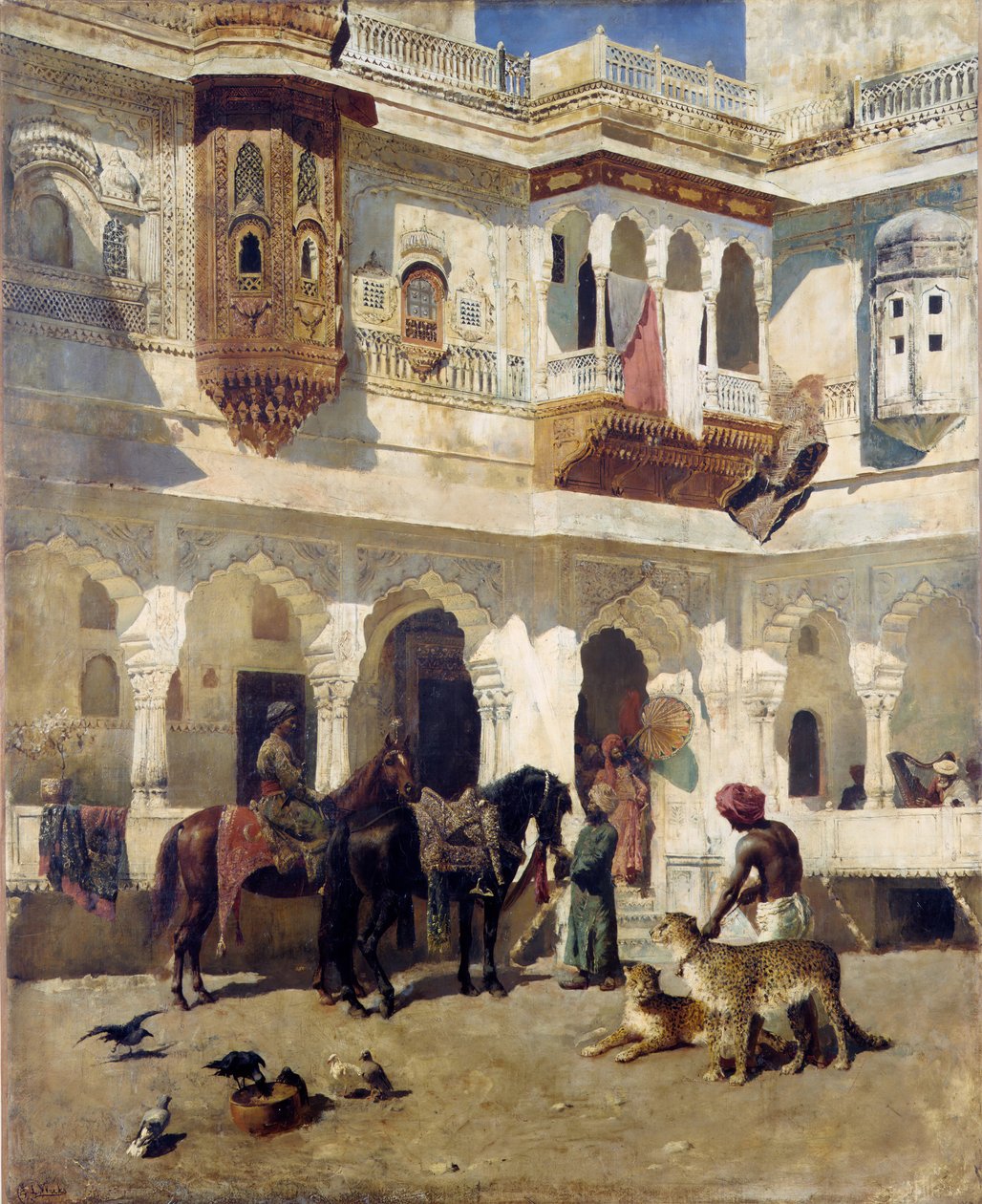 Der Rajah beginnt eine Jagd, ca. 1885 von Edwin Lord Weeks