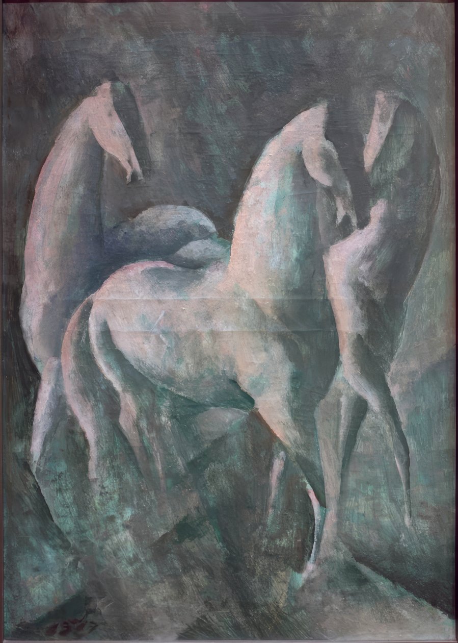 Drei Pferde von Edwin Scharff