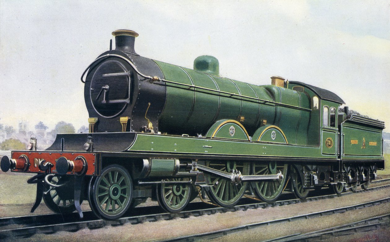 Im Schatten von York Minster: Eine nordöstliche Verbundmaschine. London und North Eastern Railway Dampflokomotive Klasse C8 731 von Edwin Thomas Rudd