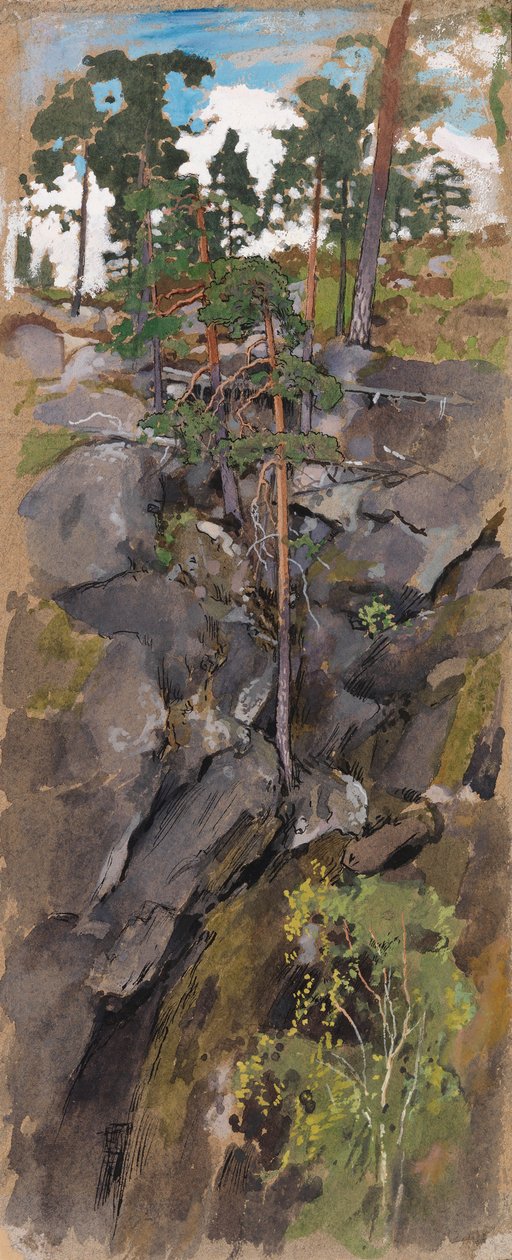 Felsiger Wald von Eero Järnefelt