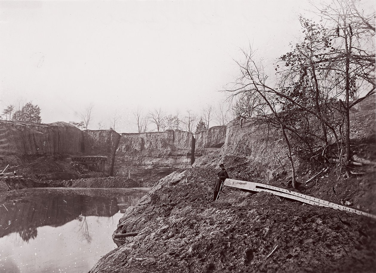 Dutch Gap Kanal, 1865 von Egbert Guy Fowx