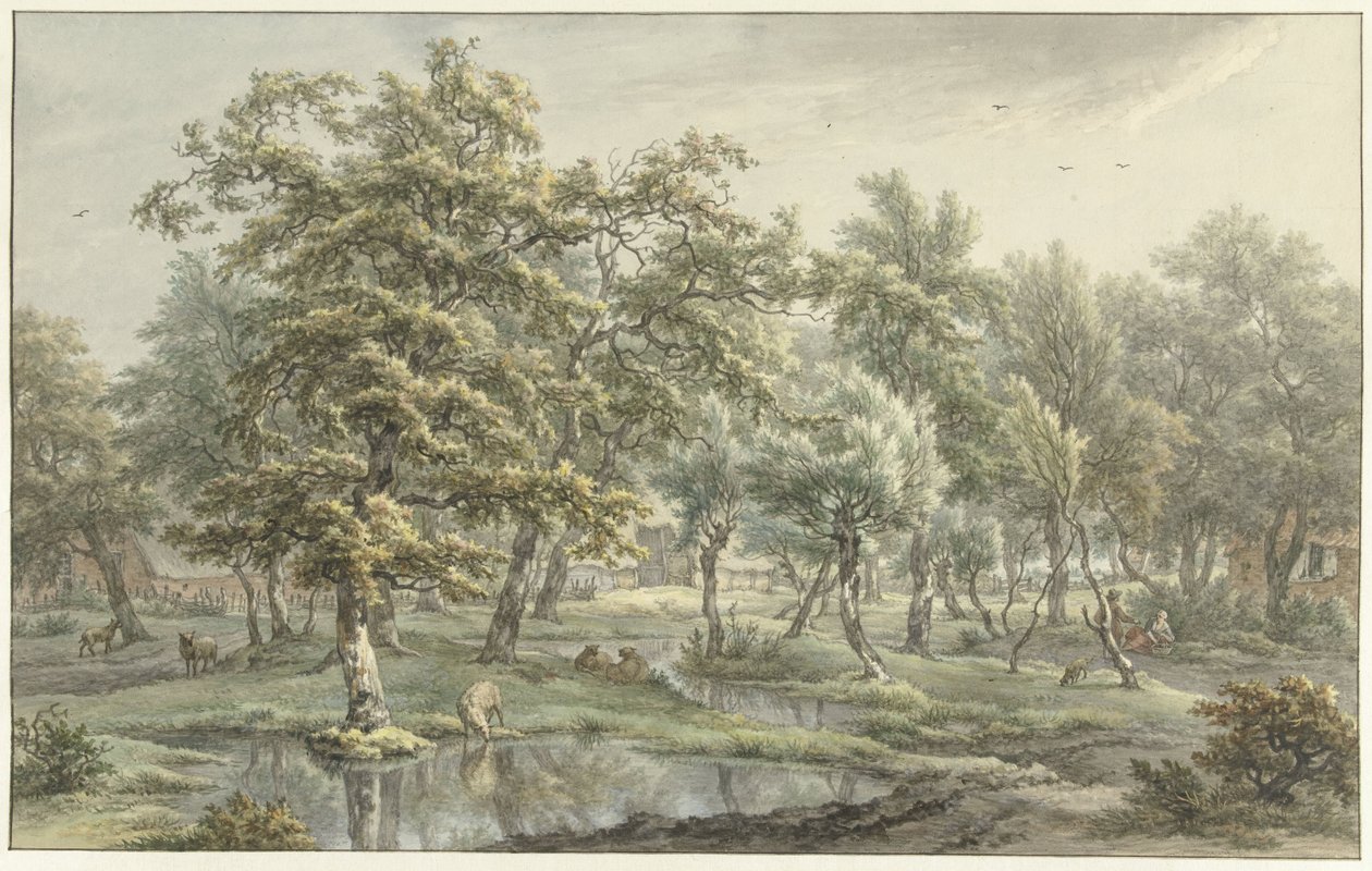 Landschaft in Eext (Provinz Drenthe) von Egbert van Drielst