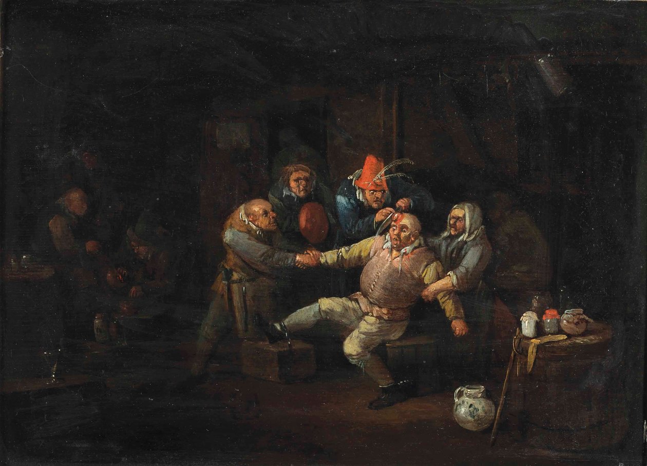 Der Besuch des Chirurgen von Egbert van II The Younger Heemskerk