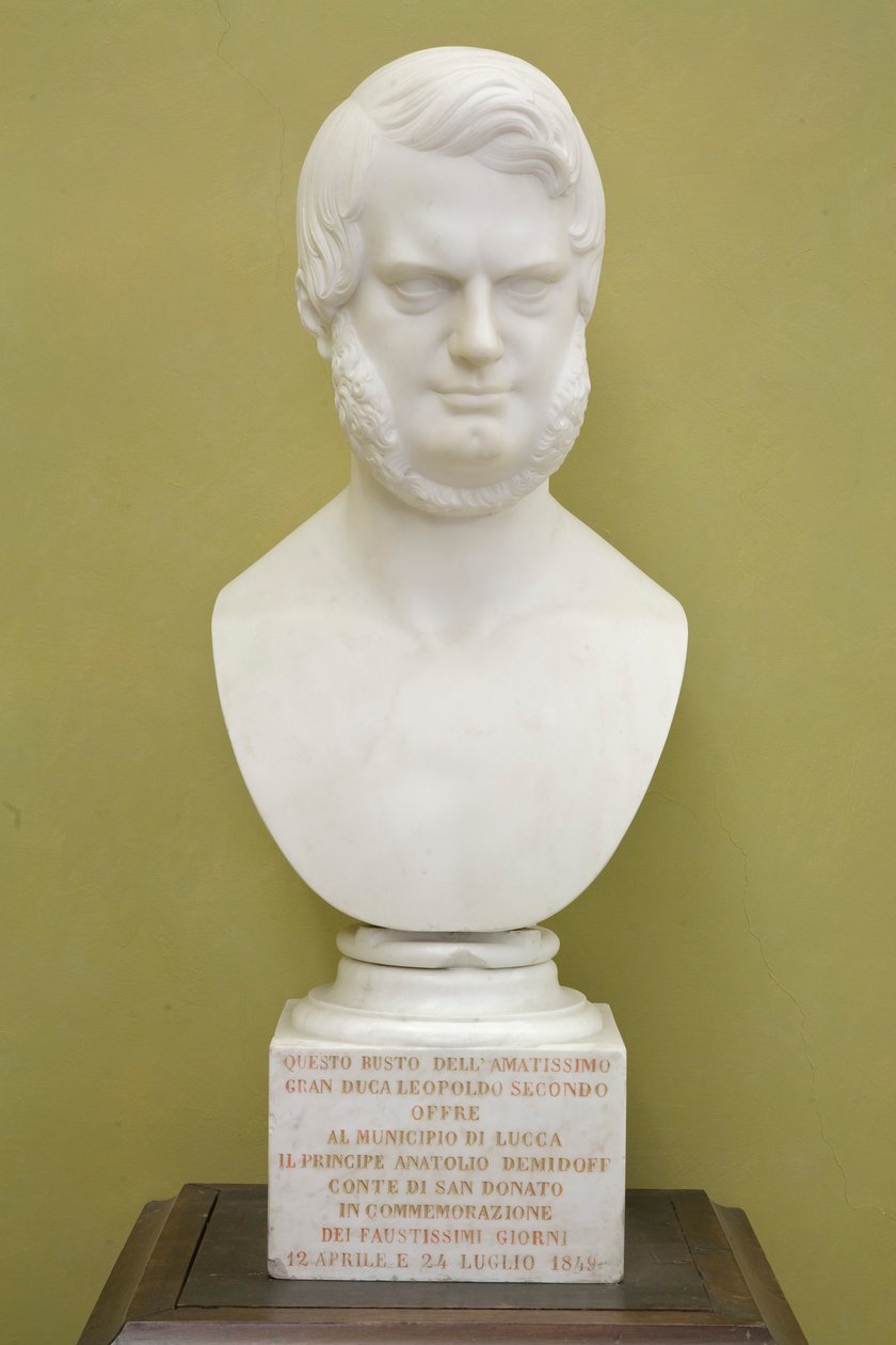 Büste von Leopold II. der Toskana von Egisto Rossi