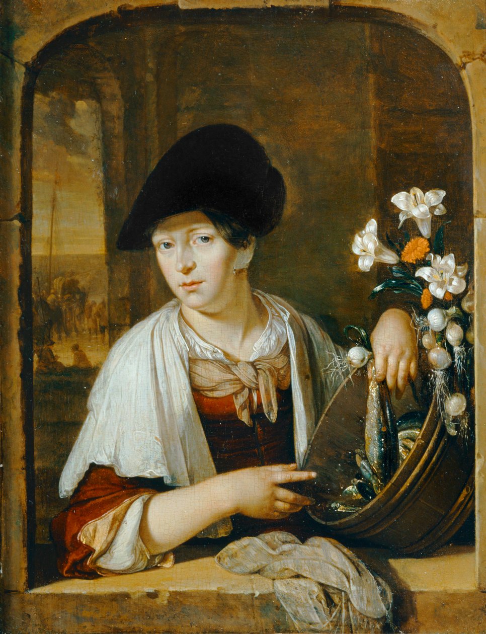 Die Fischhändlerin von Eglon Hendrick van der Neer